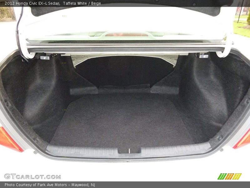Taffeta White / Beige 2012 Honda Civic EX-L Sedan