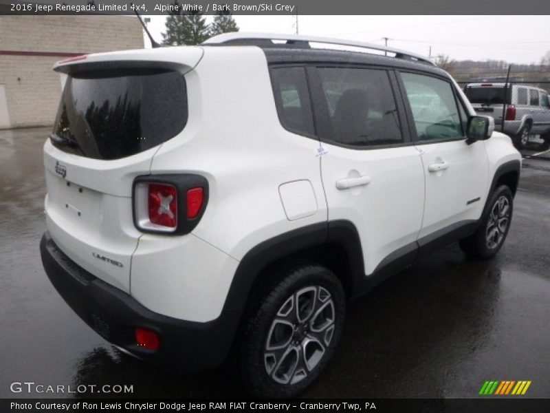 Alpine White / Bark Brown/Ski Grey 2016 Jeep Renegade Limited 4x4