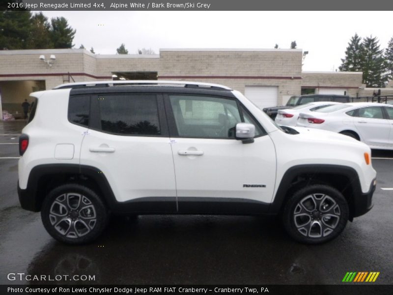 Alpine White / Bark Brown/Ski Grey 2016 Jeep Renegade Limited 4x4