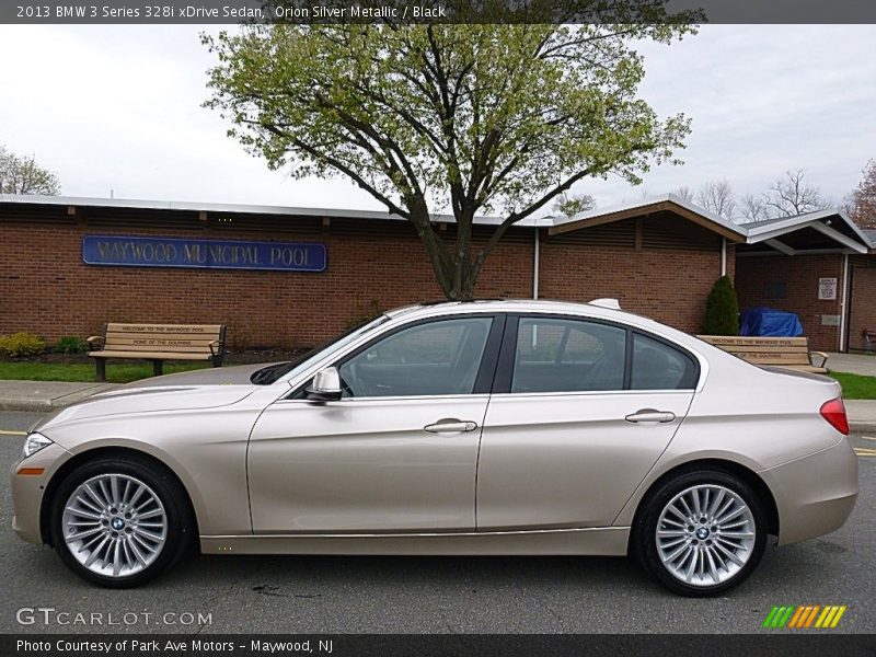 Orion Silver Metallic / Black 2013 BMW 3 Series 328i xDrive Sedan