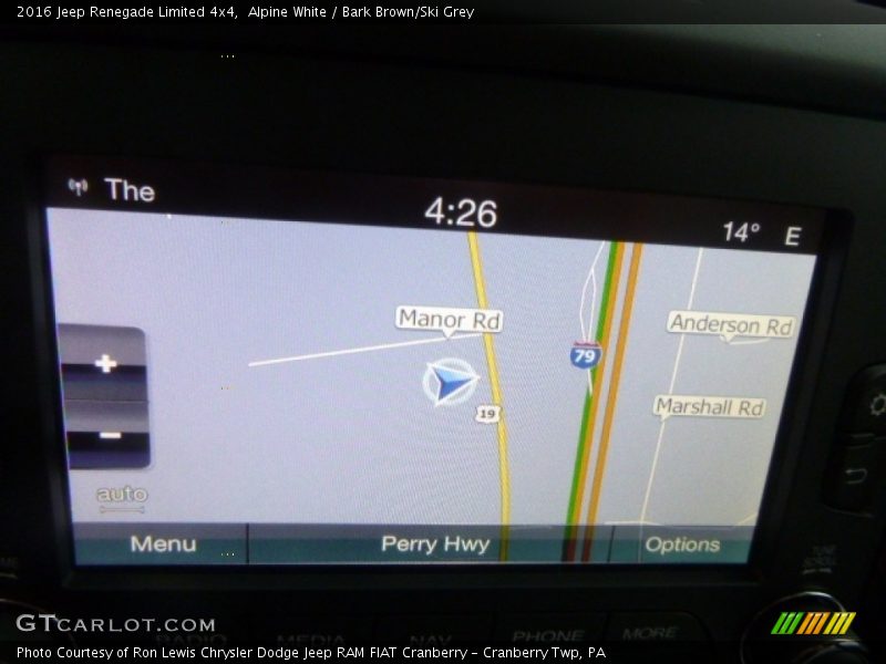 Alpine White / Bark Brown/Ski Grey 2016 Jeep Renegade Limited 4x4