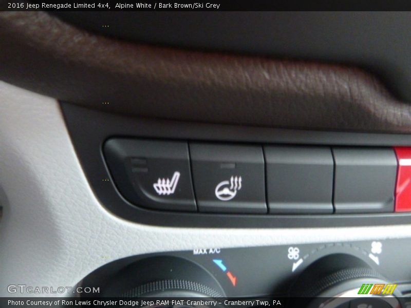 Alpine White / Bark Brown/Ski Grey 2016 Jeep Renegade Limited 4x4