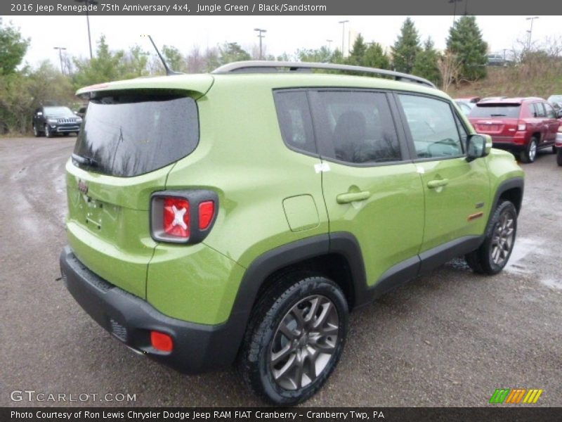 Jungle Green / Black/Sandstorm 2016 Jeep Renegade 75th Anniversary 4x4