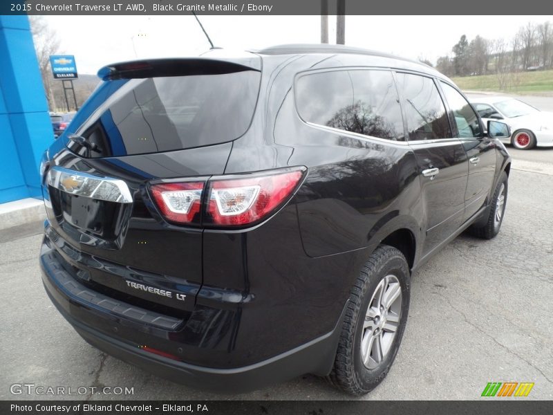 Black Granite Metallic / Ebony 2015 Chevrolet Traverse LT AWD