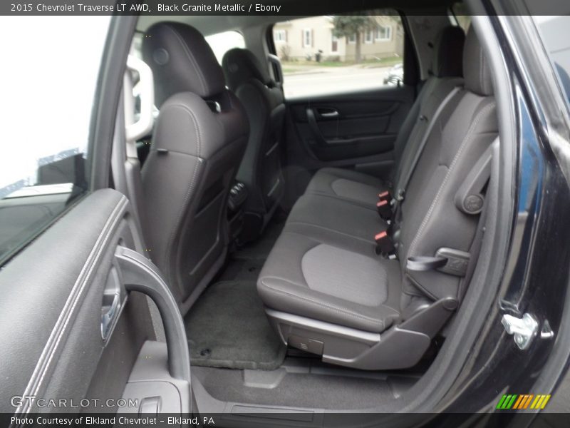 Black Granite Metallic / Ebony 2015 Chevrolet Traverse LT AWD