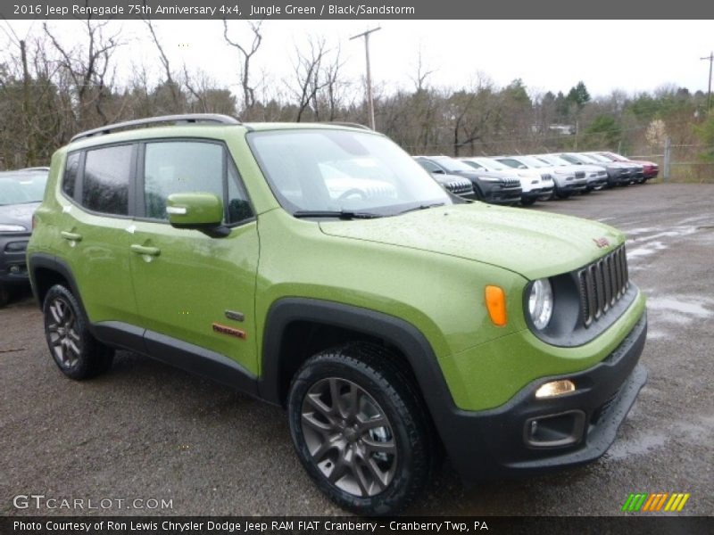 Front 3/4 View of 2016 Renegade 75th Anniversary 4x4