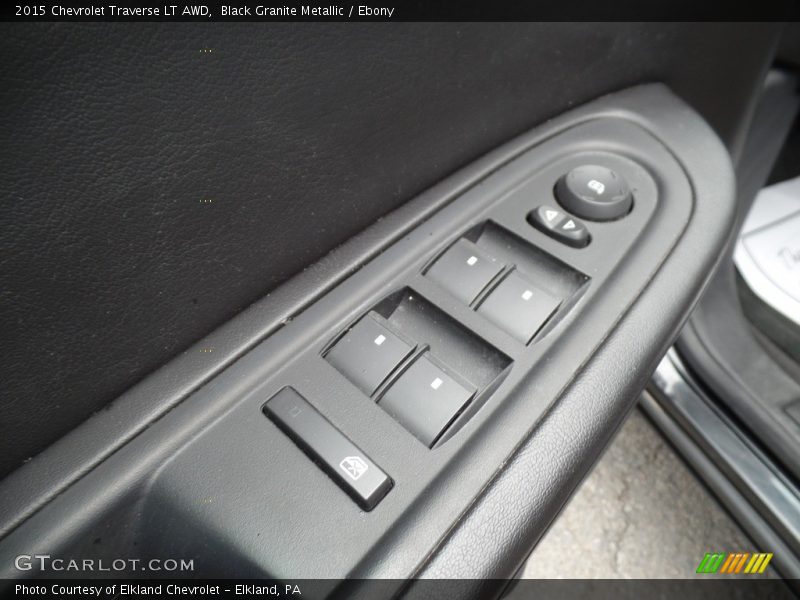 Black Granite Metallic / Ebony 2015 Chevrolet Traverse LT AWD
