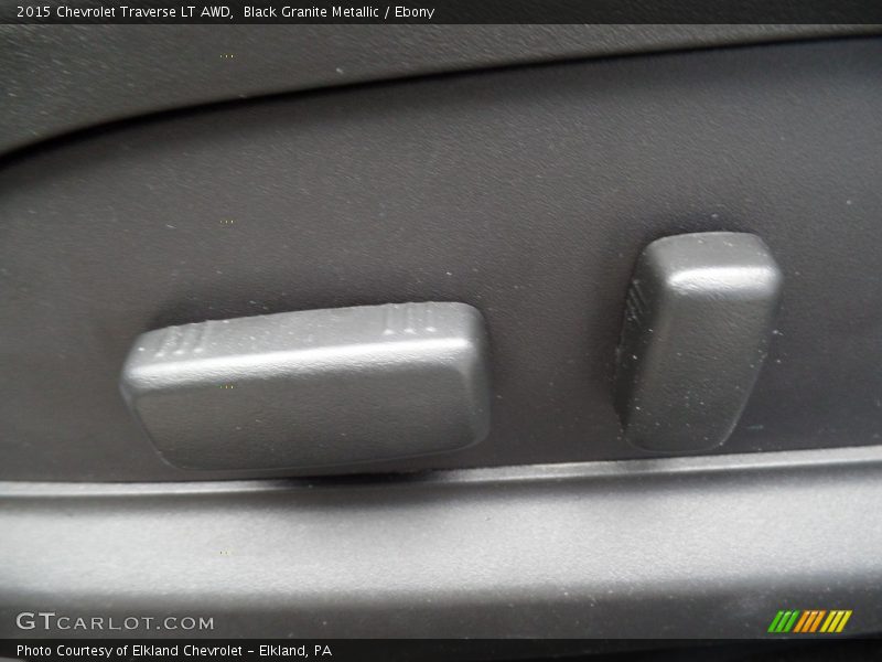Black Granite Metallic / Ebony 2015 Chevrolet Traverse LT AWD