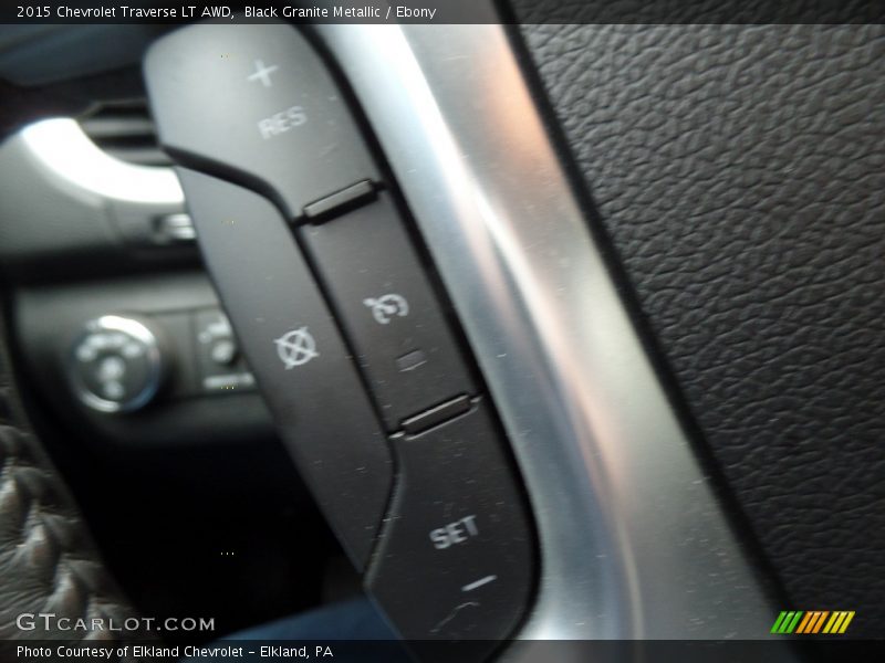 Black Granite Metallic / Ebony 2015 Chevrolet Traverse LT AWD