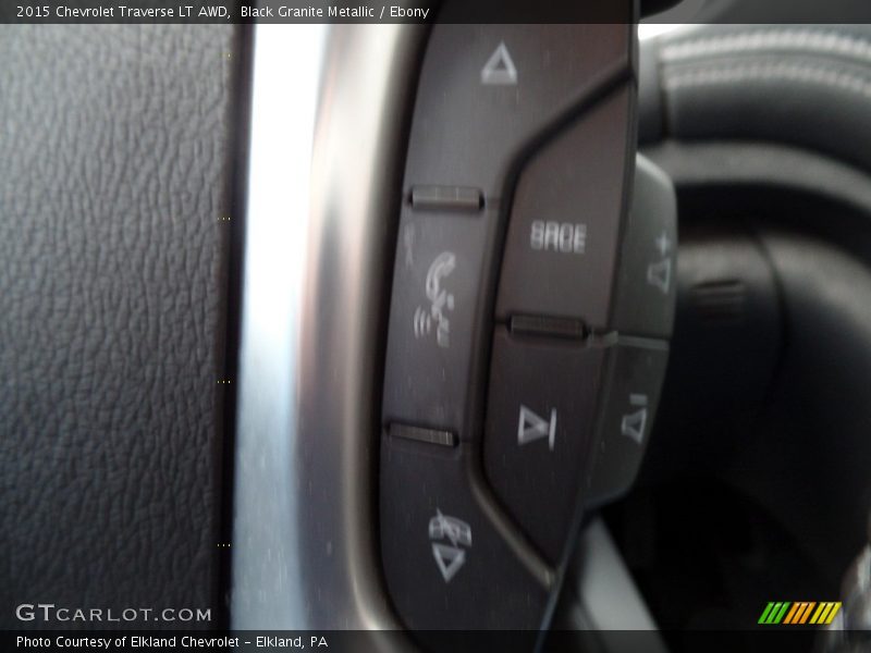 Black Granite Metallic / Ebony 2015 Chevrolet Traverse LT AWD