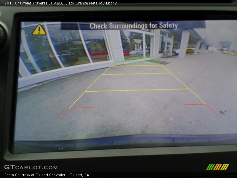 Black Granite Metallic / Ebony 2015 Chevrolet Traverse LT AWD