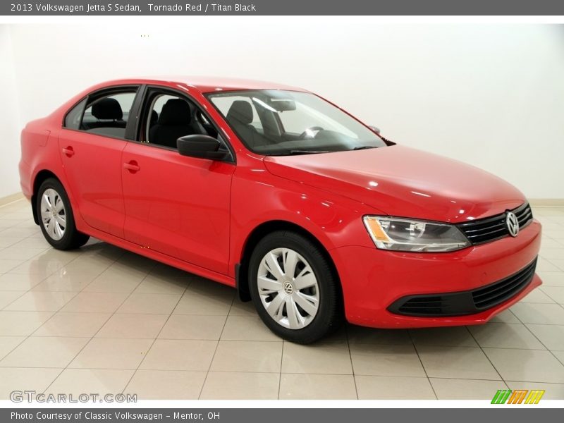 Tornado Red / Titan Black 2013 Volkswagen Jetta S Sedan