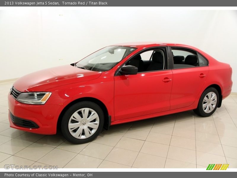 Tornado Red / Titan Black 2013 Volkswagen Jetta S Sedan