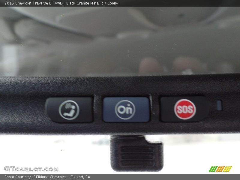 Black Granite Metallic / Ebony 2015 Chevrolet Traverse LT AWD