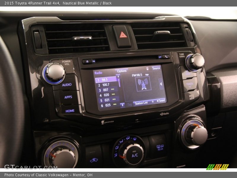 Nautical Blue Metallic / Black 2015 Toyota 4Runner Trail 4x4