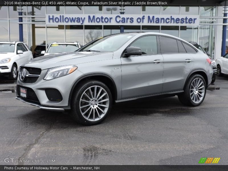 Palladium Silver Metallic / Saddle Brown/Black 2016 Mercedes-Benz GLE 450 AMG 4Matic Coupe