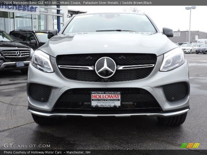 Palladium Silver Metallic / Saddle Brown/Black 2016 Mercedes-Benz GLE 450 AMG 4Matic Coupe