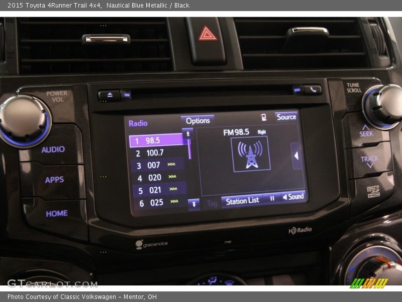 Nautical Blue Metallic / Black 2015 Toyota 4Runner Trail 4x4