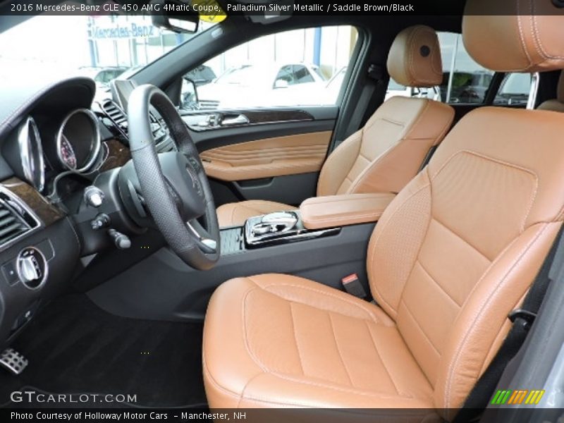 Palladium Silver Metallic / Saddle Brown/Black 2016 Mercedes-Benz GLE 450 AMG 4Matic Coupe