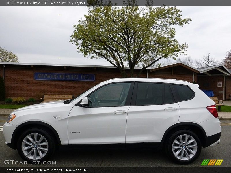 Alpine White / Oyster 2013 BMW X3 xDrive 28i