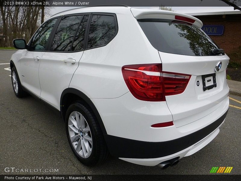 Alpine White / Oyster 2013 BMW X3 xDrive 28i