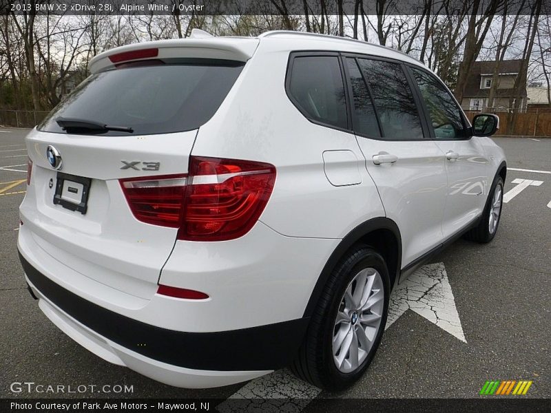 Alpine White / Oyster 2013 BMW X3 xDrive 28i