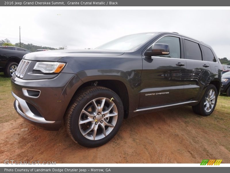 Granite Crystal Metallic / Black 2016 Jeep Grand Cherokee Summit