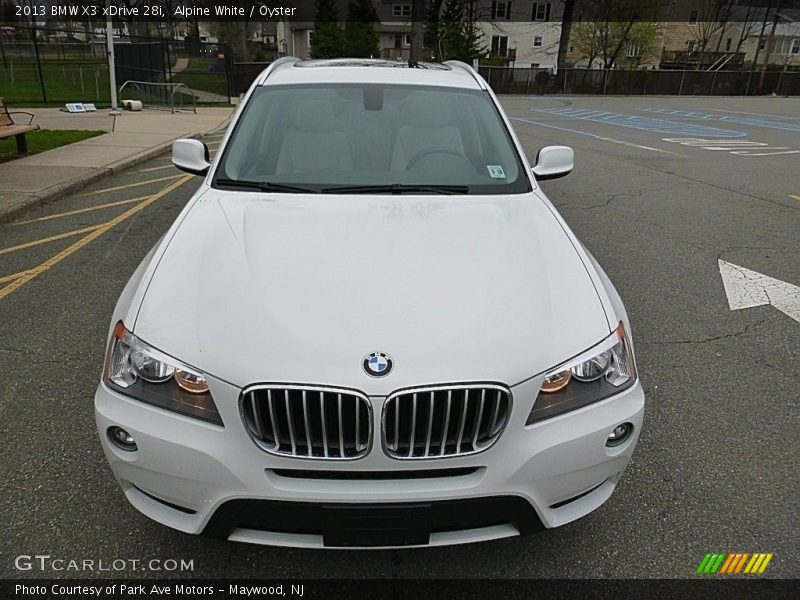 Alpine White / Oyster 2013 BMW X3 xDrive 28i