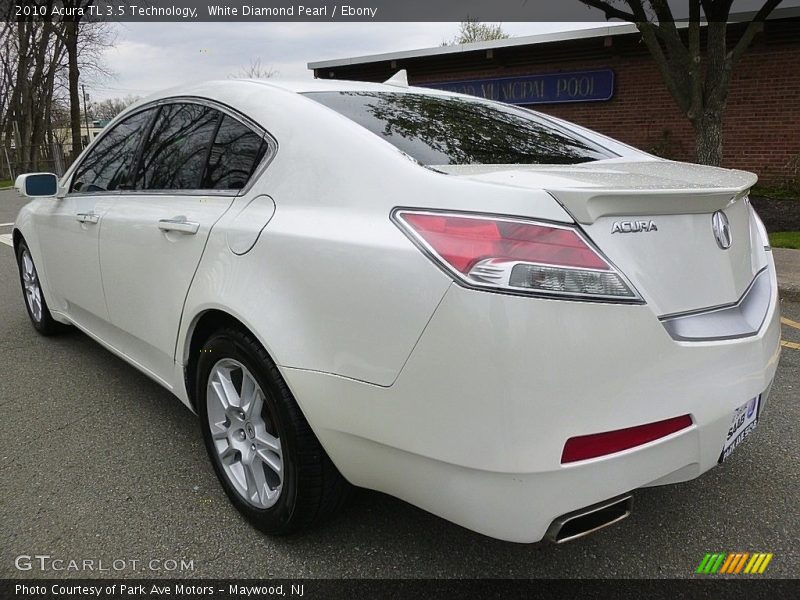 White Diamond Pearl / Ebony 2010 Acura TL 3.5 Technology