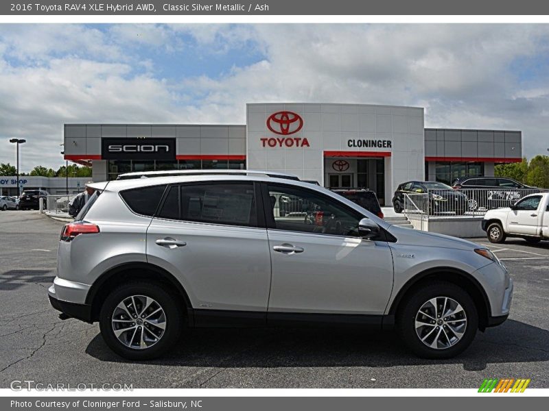 Classic Silver Metallic / Ash 2016 Toyota RAV4 XLE Hybrid AWD