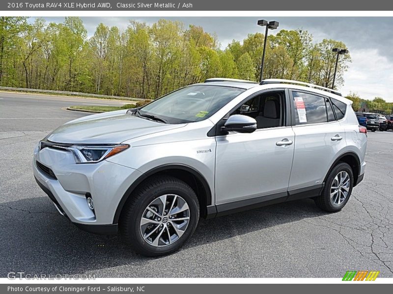 Classic Silver Metallic / Ash 2016 Toyota RAV4 XLE Hybrid AWD