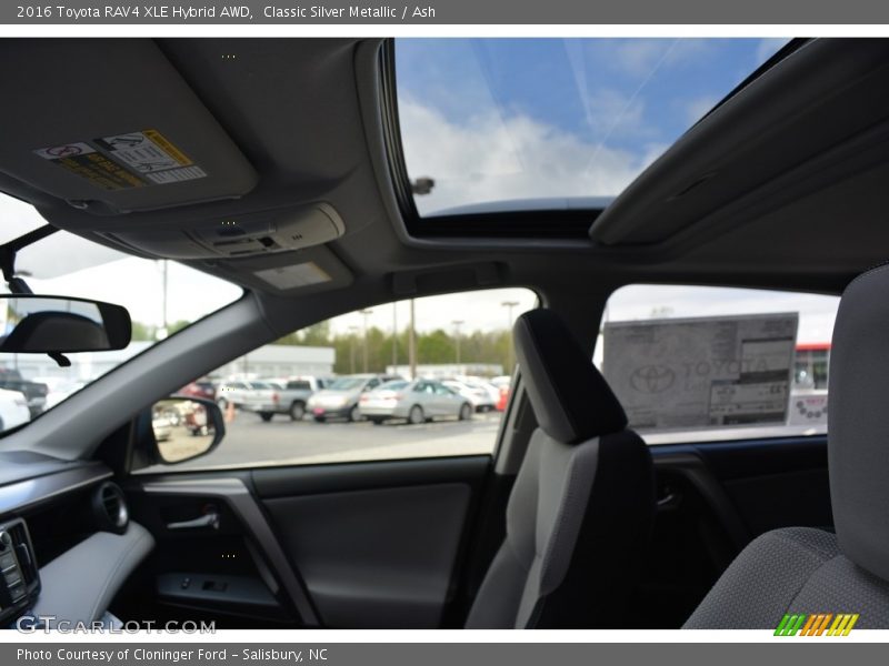 Classic Silver Metallic / Ash 2016 Toyota RAV4 XLE Hybrid AWD