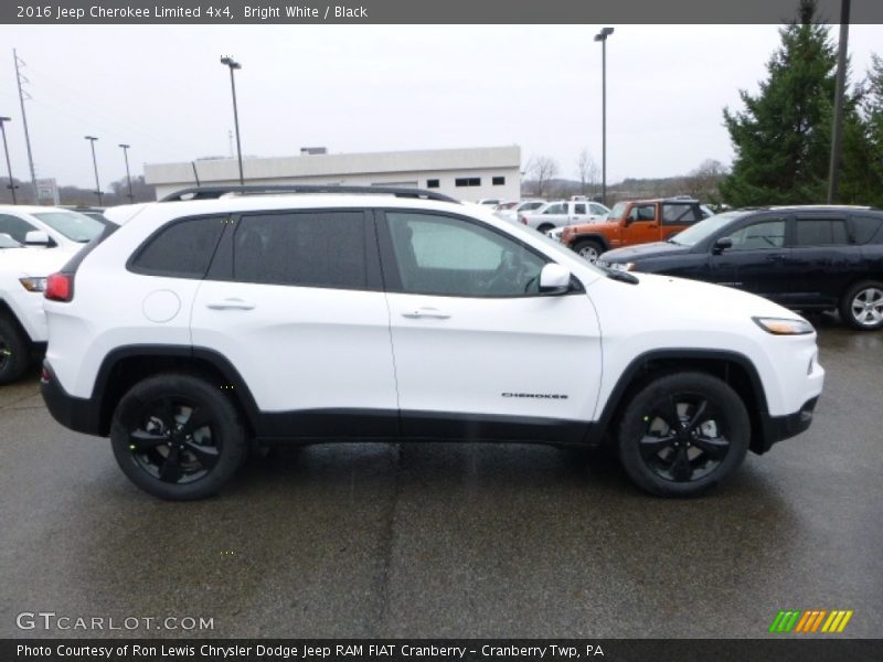 Bright White / Black 2016 Jeep Cherokee Limited 4x4