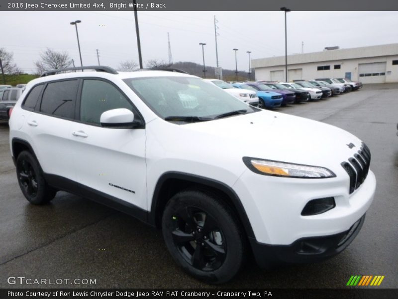 Bright White / Black 2016 Jeep Cherokee Limited 4x4