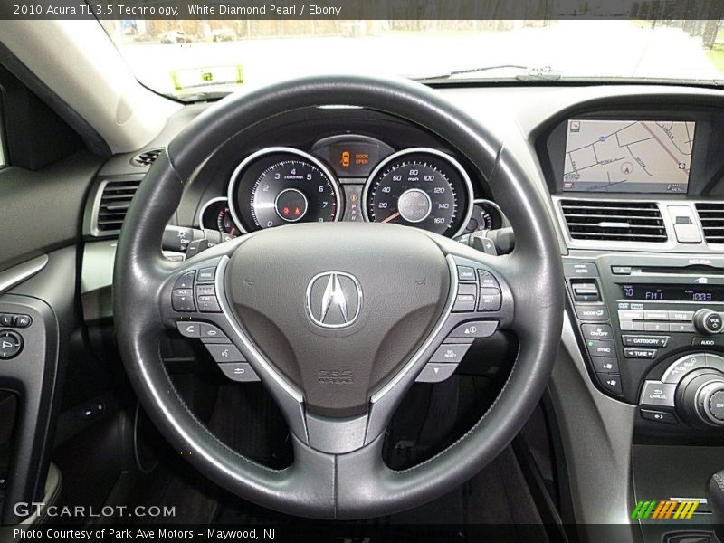 White Diamond Pearl / Ebony 2010 Acura TL 3.5 Technology