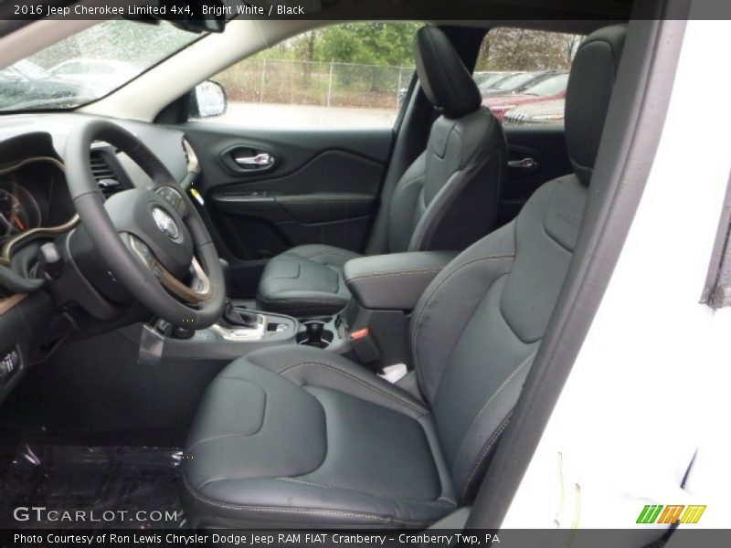 Bright White / Black 2016 Jeep Cherokee Limited 4x4