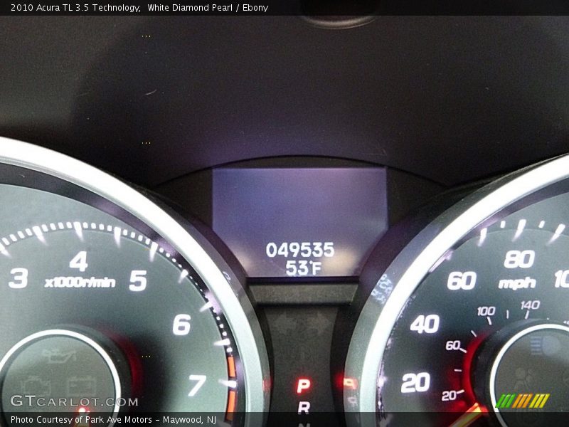 White Diamond Pearl / Ebony 2010 Acura TL 3.5 Technology