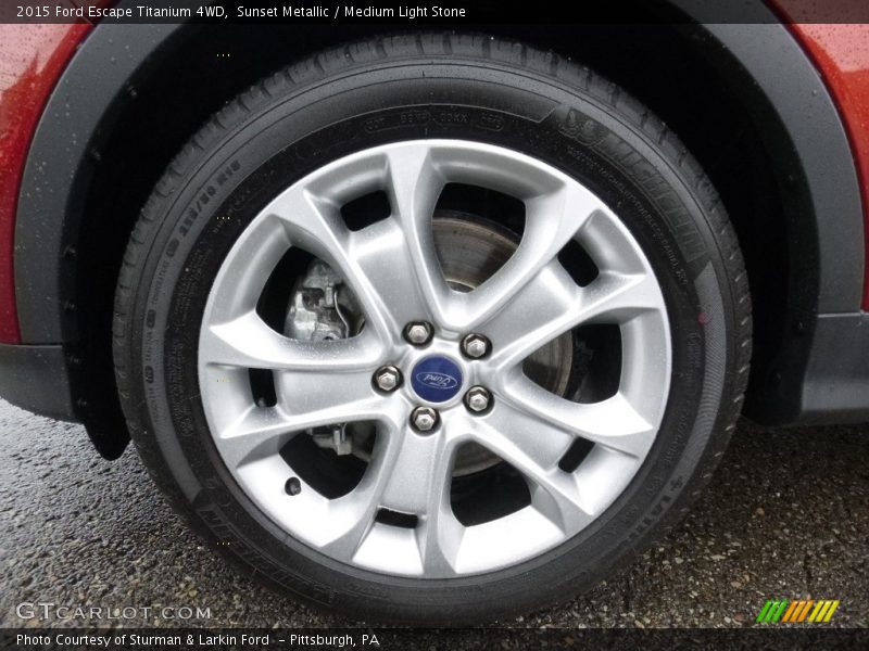 Sunset Metallic / Medium Light Stone 2015 Ford Escape Titanium 4WD
