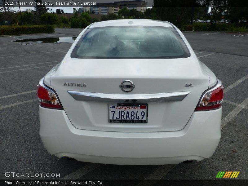 Pearl White / Charcoal 2015 Nissan Altima 2.5 SL