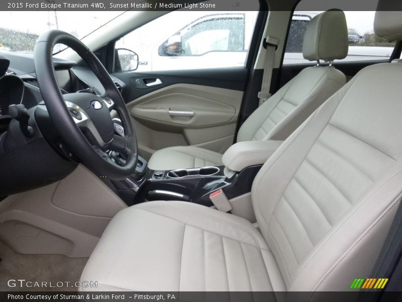 Sunset Metallic / Medium Light Stone 2015 Ford Escape Titanium 4WD