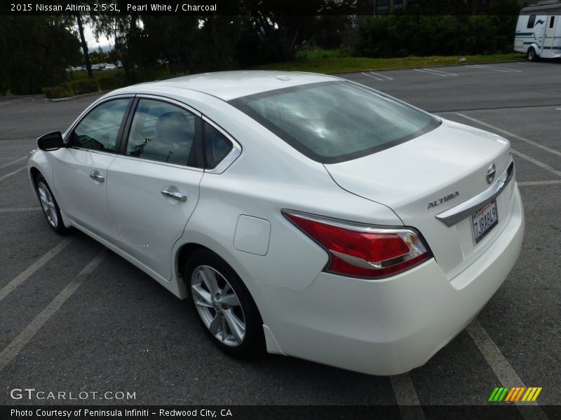Pearl White / Charcoal 2015 Nissan Altima 2.5 SL