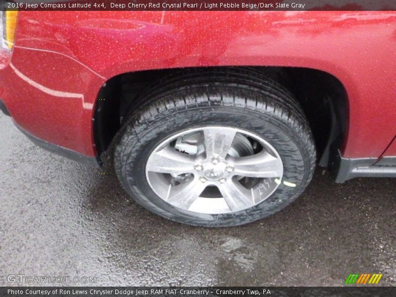 Deep Cherry Red Crystal Pearl / Light Pebble Beige/Dark Slate Gray 2016 Jeep Compass Latitude 4x4