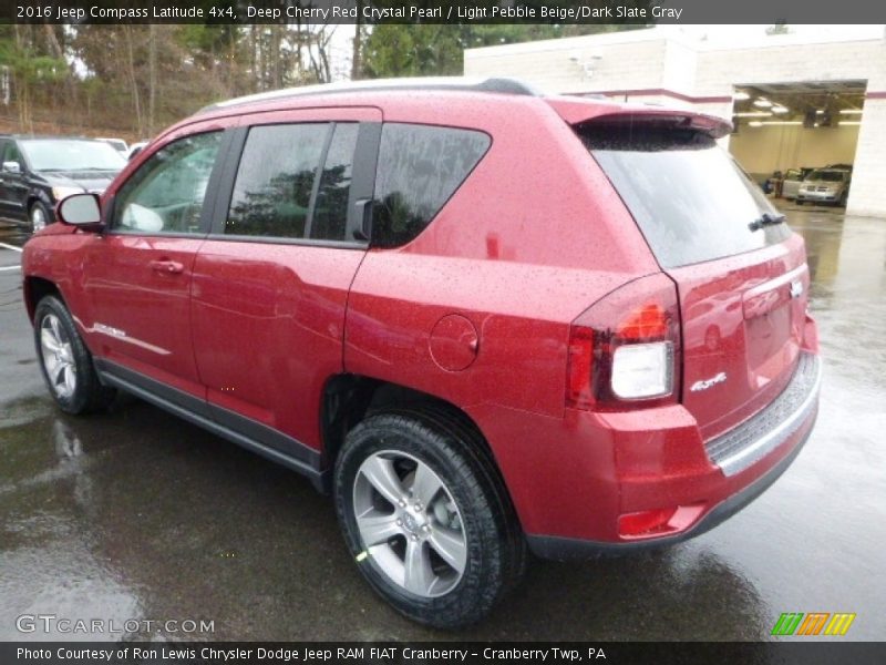 Deep Cherry Red Crystal Pearl / Light Pebble Beige/Dark Slate Gray 2016 Jeep Compass Latitude 4x4