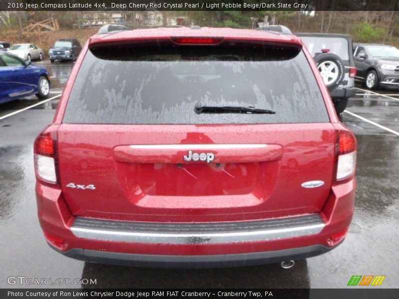 Deep Cherry Red Crystal Pearl / Light Pebble Beige/Dark Slate Gray 2016 Jeep Compass Latitude 4x4