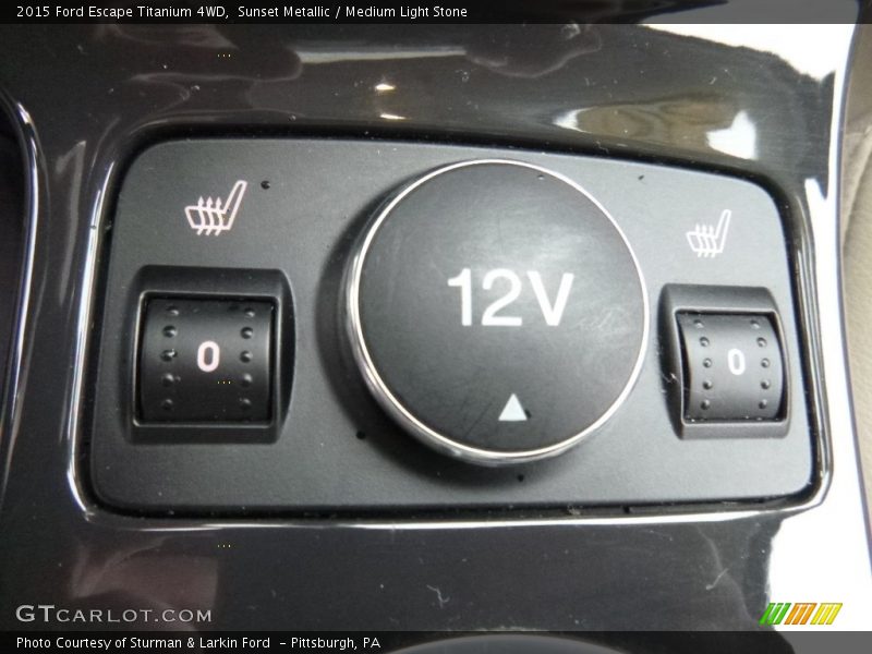 Sunset Metallic / Medium Light Stone 2015 Ford Escape Titanium 4WD