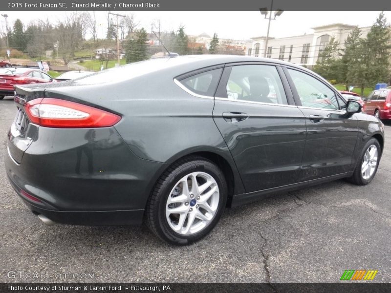 Guard Metallic / Charcoal Black 2015 Ford Fusion SE