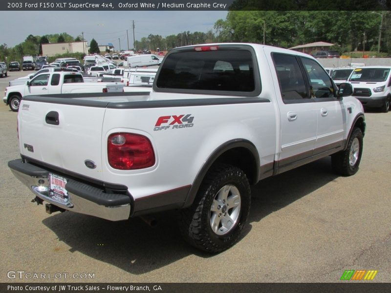 Oxford White / Medium Graphite Grey 2003 Ford F150 XLT SuperCrew 4x4