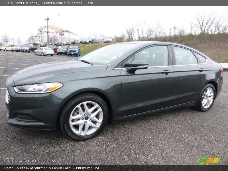 Guard Metallic / Charcoal Black 2015 Ford Fusion SE
