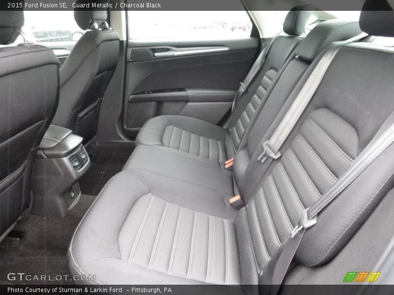 Guard Metallic / Charcoal Black 2015 Ford Fusion SE