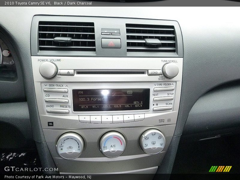 Black / Dark Charcoal 2010 Toyota Camry SE V6